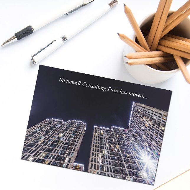 Custom Company Office Building Business Moving Announcement (Creator Uploaded)