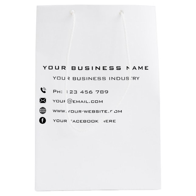 Custom Company Promotional Personalized Gift Bag (Front)