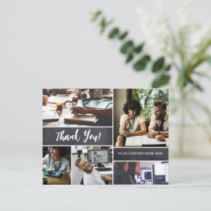 Custom Company Staff Photo collage Postcard