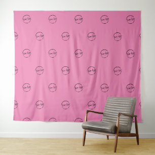 Custom company trade show business logo tapestry