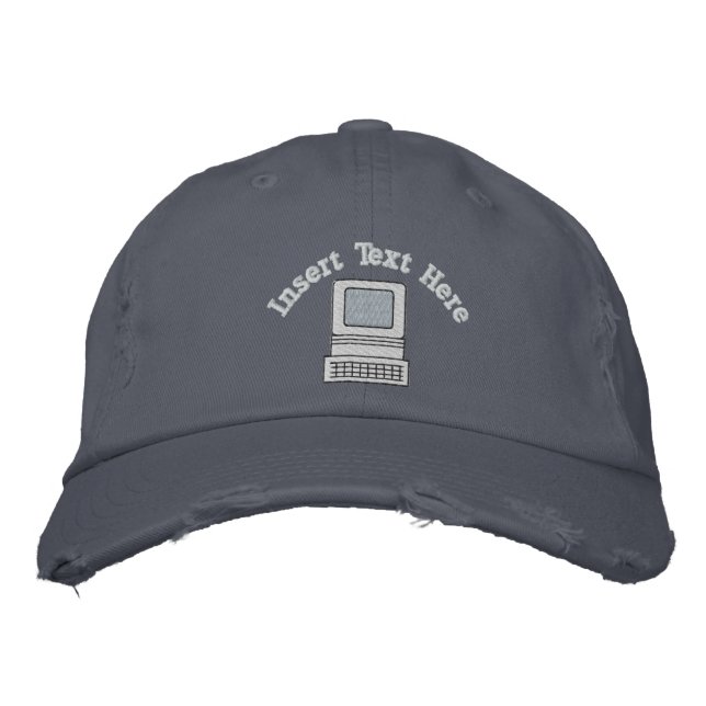 Custom Computer Embroidered Hat (Front)
