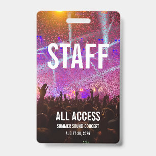 Custom Concert Badge