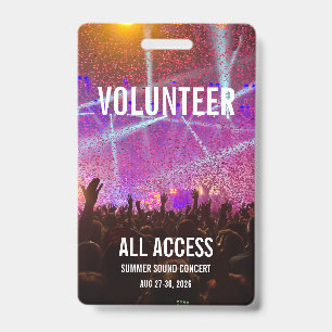 Custom Concert Badge