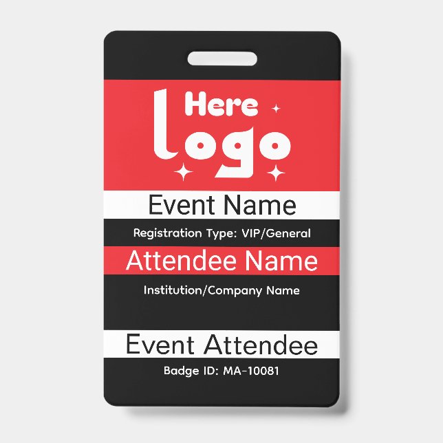 Custom Conference ID Badge (Front)