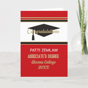Custom Congrats!! Look! Associate's degree  Card