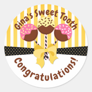 Custom Congratulations Bakery Box Seals