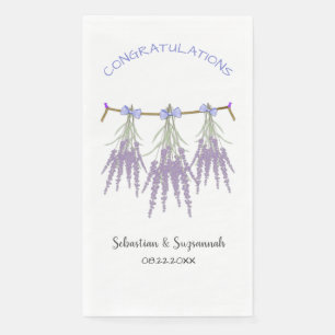 Custom Congratulations Dried Lavender Bundles  Pap Napkin
