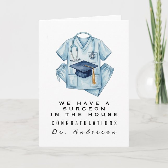 Custom Congratulations for Doctor, Nurse Card (Front)