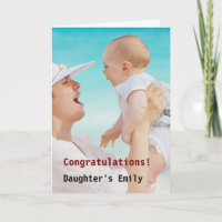 Custom Congratulations Parents Newborn Baby Photo