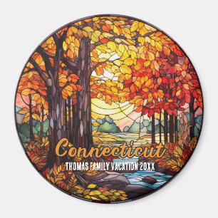 Custom Connecticut Vacation Souvenir Magnet