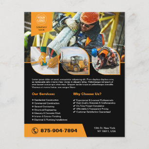 Custom Constraction Company Flyer