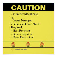 Custom Construction Safety Caution Notice