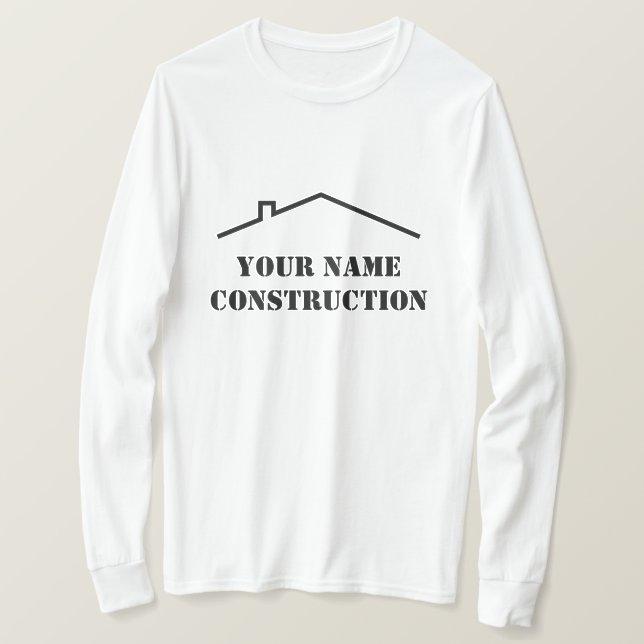 Custom construction work clothes with company logo T Shirt