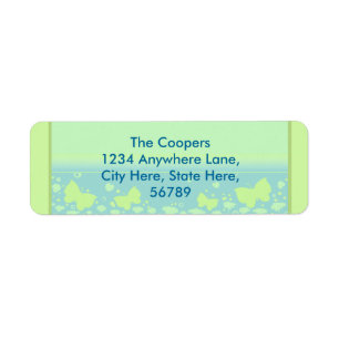 Custom Contemporary Return Address Labels