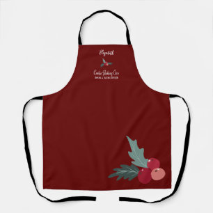 Custom Cookie Baking Crew Christmas Apron