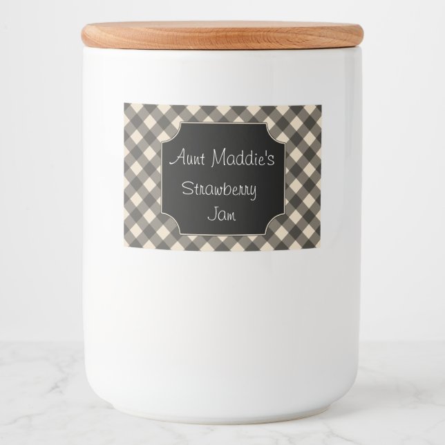 Custom Cooking Canning Label Gift Jar Stickers (Front)