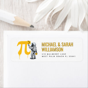 Custom Cool Astronaut Painting Pi Symbol Pi Day 