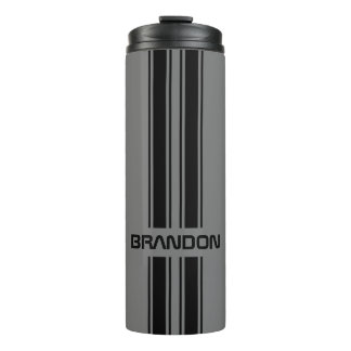Custom Cool Classic Auto Race Sport Stripes Patter Thermal Tumbler