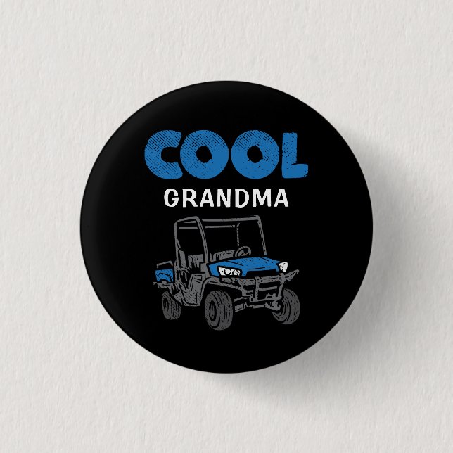 Custom Cool Grandma Proud Family Matching 1 Inch Round Button (Front)