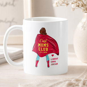 Custom "Cool Mom´s Club" Mug Custom Kids Names