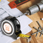 Custom Cool Orange Monogram Kids DIYers Crafters<br><div class="desc">Create your own custom, personalized, fun, cool, stylish, orange monogram / initial, 16-foot tape measure featuring inches on one side with metrics on the other, a belt clip - for hands-free convenience, a locking feature that makes accurately measuring projects easier and safer. Meant for indoor and outdoor use, a great...</div>