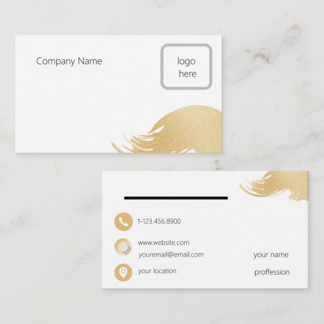 custom cool simple clean layout business card (Front/Back)