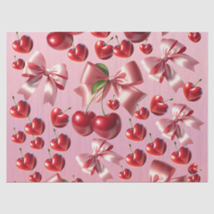 Custom Coquette Heart Bow Pattern Wrapping Paper