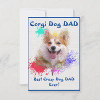 Custom Corgi dad Dog Best Crazy Dog Dad 