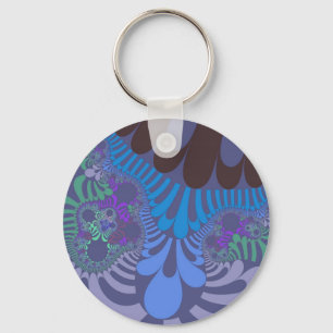 Custom Cornflower Blue Mod Keychain