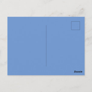Custom Cornflower Blue Picture-Perfect Standard  Postcard