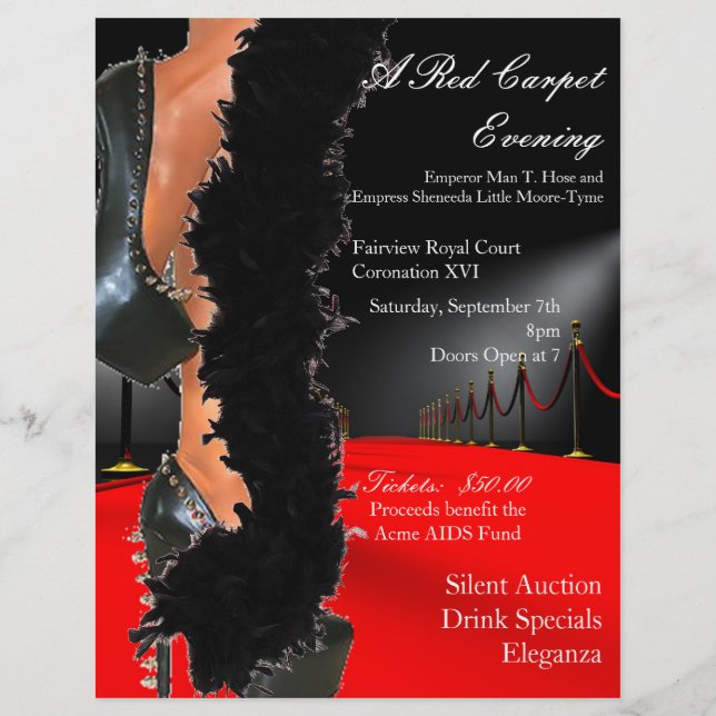 Custom Coronation Event Flyers (Front)