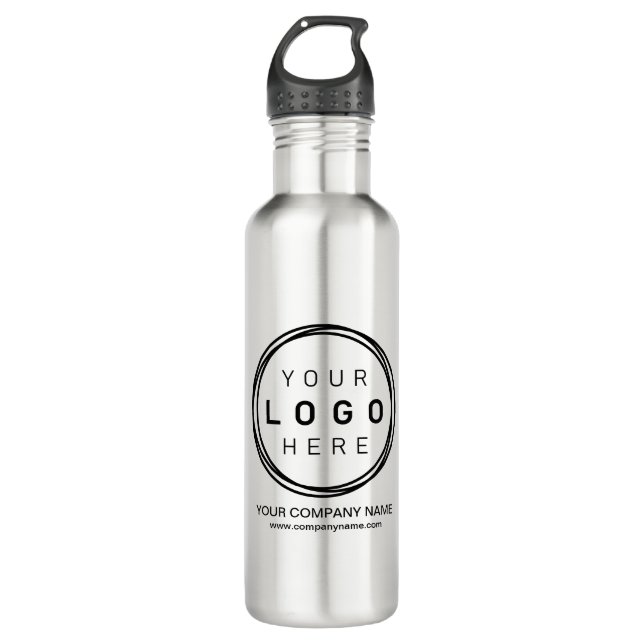 Custom Corporate Business Logo 710 Ml Water Bottle (Front)