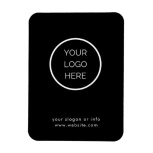 Custom Corporate Business Logo Black Flexible Magn Magnet