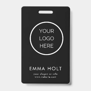 Custom Corporate Business Logo Employee Black Badg Badge