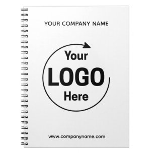 Custom Corporate Business Logo  Notebook