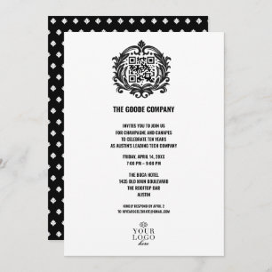 Custom Corporate Company Event   QR Code Invitation