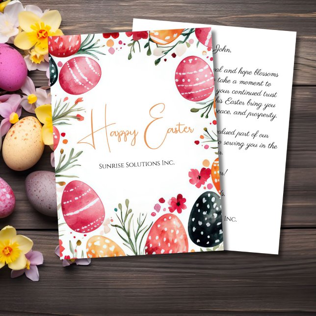 Custom Corporate Easter Greeting Card (Creator Uploaded)