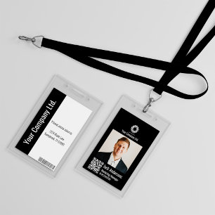 Custom Corporate Employee ID Badge – Teal Prof