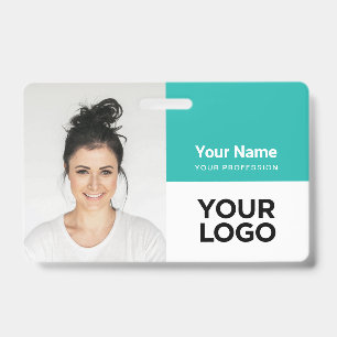 Custom Corporate Employee Photo Logo Name Badge