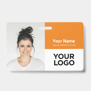Custom Corporate Employee Photo Logo Name Badge