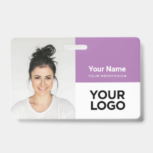 Custom Corporate Employee Photo Logo Name Badge