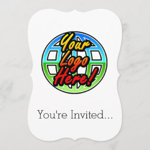 Custom Corporate or Promotional Imprinted Logo Invitation