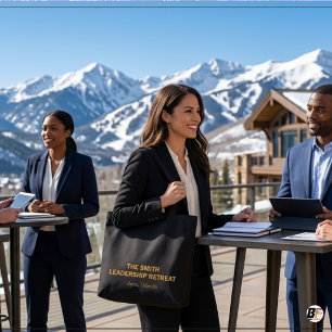 Custom Corporate Retreat & Leadership Event Tote Bag