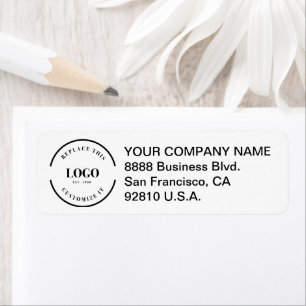 Custom Corporate Return address Business logo here