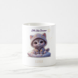 Custom Cosmic Cat Mug – Personalized Pastel Galaxy