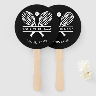 Custom Country Club Name Tennis Team Supporters Hand Fan