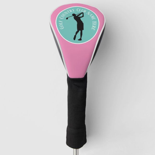 Custom Country Club Woman's Golf Club Head Cover (Front)
