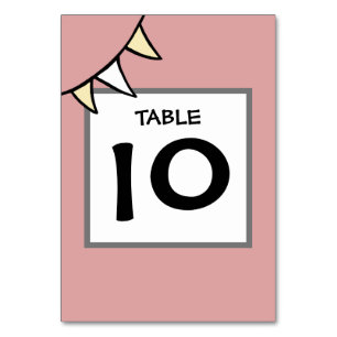Custom Country Wedding Tractor Bunting Table Numbe Number