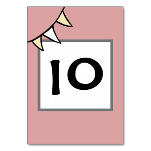 Custom Country Wedding Tractor Bunting  Table Number