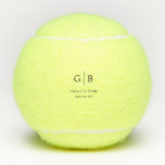 Custom Couple Name Tennis Ball Wedding Keepsake<br><div class="desc">This custom couple name tennis ball wedding keepsake is a charming and unique way to celebrate your special day. Featuring personalized names in an elegant layout, it blends sporty character with romantic sentiment. Perfect as wedding favours or memorable décor, it offers guests a creative and lasting reminder of your celebration....</div>